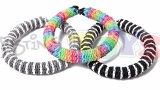 Rainbow Loom Inverted Hexafish Advanced Bracelet Tutorial [upl. by Meehar]