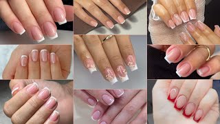 Diferentes diseños UÑAS FRANCESAS elegantes NAILS FRENCH [upl. by Haraf]