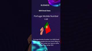 Portugal Mobile Number List  B2B Email Data [upl. by Belmonte]