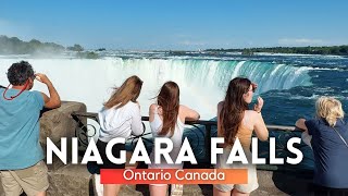 🇨🇦 Niagara Falls Ontario Canada Walking Tour 2024 4K  Clifton Hill [upl. by Nedi511]