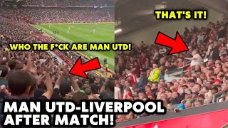 OMG Liverpool Fans Mock Man Utd after 30 Victory at Old Trafford  Ten Hag is at the wheel [upl. by Adilen762]