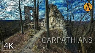 Relaxing Walk in the Ruins of Castle Created for Relaxation of the Mind Sounds of Nature 4K [upl. by Aliakim]