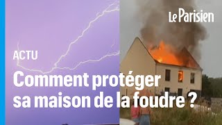 Maisons incendiées en ÎledeFrance  «Dans le Sud la protection contre la foudre est obligatoire [upl. by Crin]