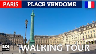 Walking Tour of Place Vendome 🇨🇵 Exploring Parisian Elegance and History ✨ [upl. by Derward]