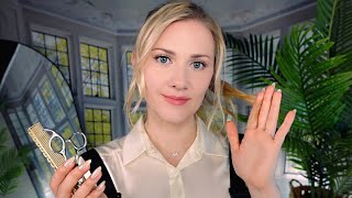 ✂️ Sleepinducing Haircut and Curling 💇🏼‍♀️ ASMR  Soft Spoken into Whisper [upl. by Unni]