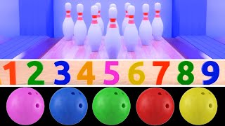 Binkie TV  Learn Numbers with Bowling Ball For Kids Fun [upl. by Prasad]