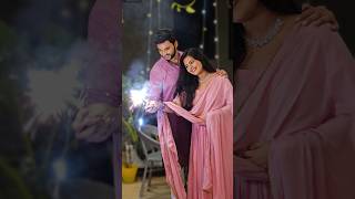 Happy Diwali ✨️🎆 diwalispecial celebration happydiwali love couplegoals marinarohith [upl. by Crin]