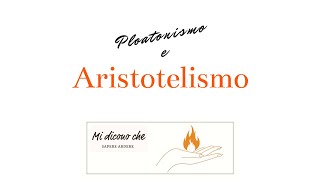 Platonismo e Aristotelismo [upl. by Evelina]