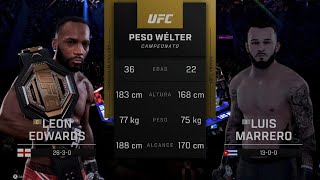 UFC FULL FIGHT MARRERO VS EDWARDS [upl. by Cal]