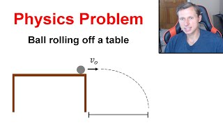 Physics Problem  Ball rolling off a table [upl. by Nairred]