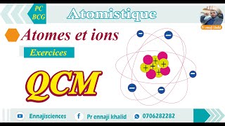 Atomes et ions Exercices QCM [upl. by Eelibuj715]