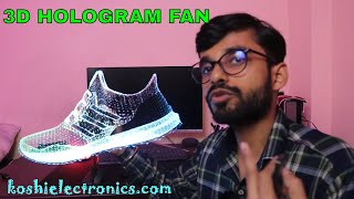 3D Hologram fan With WiFi full tutorial  Assembling  Programming [upl. by Ute684]