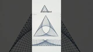 Spirograph Pattern In Triangle  Geometric drawing equilateral triangle drawing art shorts [upl. by Dodwell]