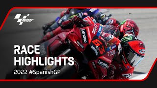 MotoGP™ Race Highlights  2022 SpanishGP [upl. by Nnylarej850]