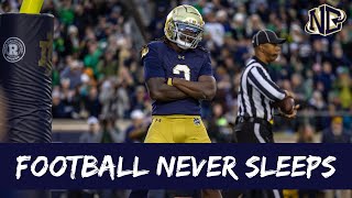 Football Never Sleeps Notre Dames next test is undefeated Army [upl. by Prior]