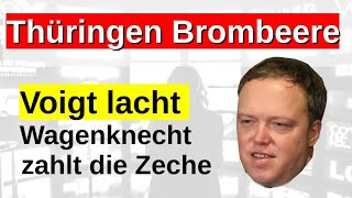 Thüringen Koalition Brombeere Wolf Wagenknecht mit CDU Voigt Friedenspolitik Wählertäuschung [upl. by Dragone]