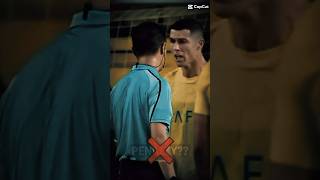 Ronaldo angry to refrey😱😡 youtube 😈viralvideo shorts [upl. by Tullusus342]