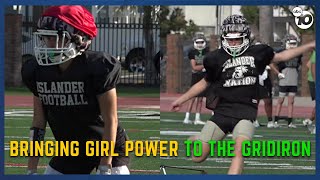 2 young women playing big roles on Coronado High School football team [upl. by Aile]