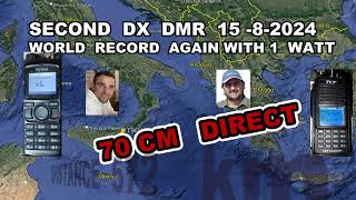 SECUNDO DMR 15 8 2024 WORLD RECORD QSO ITALY  GREECE [upl. by Anitel743]