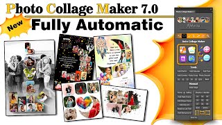 Photo Collage Maker 70 l Fully Automatic With 1Click l All Type Collage Frames [upl. by Halilahk]