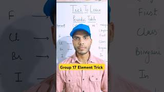 Trick to learn Group 17 elements 🤯 trending shorts halogen [upl. by Blase]