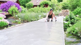 The Genius Girl Made Her Own Bridge Cement Bricks Water Tank and Automatic Irrigation System [upl. by Adnael]