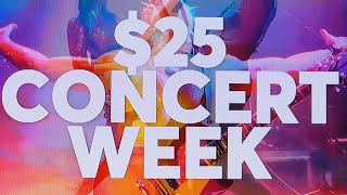 LIVE NATION COMMERCIAL 2024  25 CONCERT WEEK  ONE WEEK ONLY  25 TICKETS 5000 SHOWS  ONE WEEK [upl. by Ranitta659]