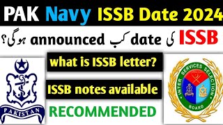 Pak navy ISSB date 2024  Pak navy ISSB date announced  pn cadet ISSB Date 2024  Pak navy ISSB [upl. by Ilrahc446]