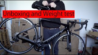 Ribble Endurance SL unboxing and weight test rim brake [upl. by Aremmat]