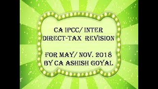 CA IPCC Inter  May 2018  Revision  Capital Gains [upl. by Turk]