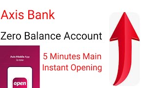 Axis Bank Zero Balance Savings Account Opening Online 2024 Axis Bank Zero Balance Account Opening [upl. by Husain]