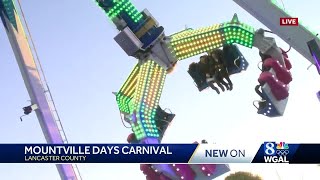 Trying out the rides at Mountville Days Carnival on live TV [upl. by Killie]