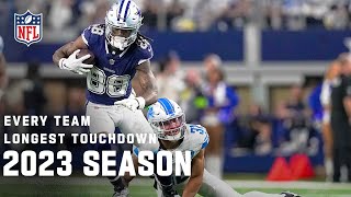 Every Teams Longest Play from the 2023 Regular Season  NFL 2023 Highlights [upl. by Michail]