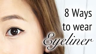 8 Ways to wear Eyeliner [upl. by Nahseez]