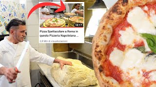 Pizzaiolo Napoletano ci mostra come prepara limpasto con biga per la sua Pizza Napoletana a Roma [upl. by Etessil606]