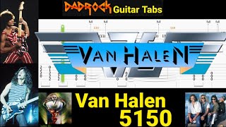 5150  Van Halen  Lead Guitar TABS Lesson [upl. by Evets290]