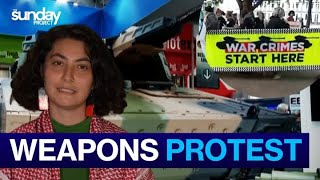 Protestors Hit Melbourne Weapons Expo [upl. by Aifas]