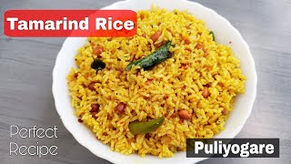 Tamarind Rice  How To Make Tamarind Rice  South Indian Style Tamarind Rice  Puliyogare Recipe [upl. by Edythe848]