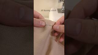 10 stitches you need to know 1 how to sew a basting stitch sewing sewingtutorial [upl. by Steel288]