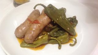 Salsiccia Peperoni Friggitielli o Friarielli e Birra in Padella [upl. by Yebba]