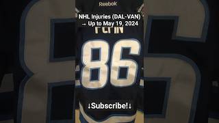 NHL Injuries DALVAN After Games of May 18 2024 [upl. by Edme]