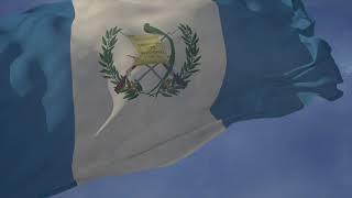 Waving flag and National Anthem of Guatemala [upl. by Adnaerb]