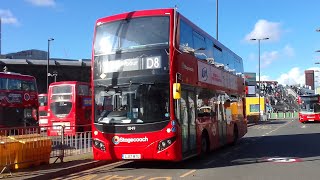 FRV  Double Diversion  Stagecoach London Route D8  Stratford  Crossharbour Asda  LJ17WTU 13149 [upl. by Pulchi]