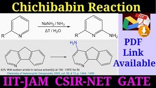 Chichibabin reaction mechanism amp Application IIT JEE UG NEET IIT JAM TIFR UGC CSIR NET [upl. by Anirdua]