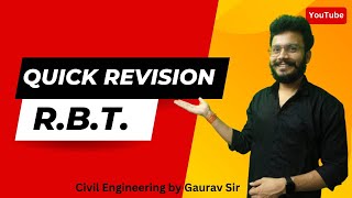 RBT  Quick Revision  Polytechnic 5th Semester  Civil Engineering by Gaurav Sir [upl. by Namien]