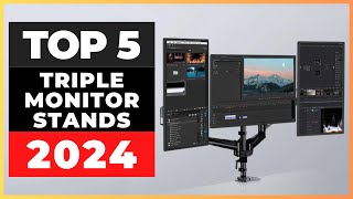 Best Triple Monitor Stands 2024 watch before you buy [upl. by Wolfson]