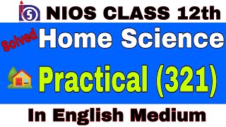 nios home science practical file class 12  nios 12 class practical file home science English medium [upl. by Armilda]