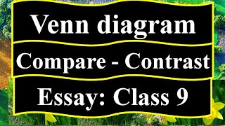 Technical and General Education Compare and Contrast Essay Venn diagram for class 9 10 [upl. by Ralyt]