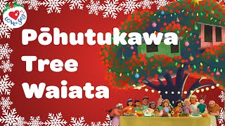 Pohutukawa Tree Waiata with Lyrics Christmas Songs and Carols [upl. by Ayikahs]