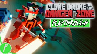 Clone Drone In The Danger Zone FULL GAME WALKTHROUGH Gameplay HD PC  NO COMMENTARY [upl. by Saibot]